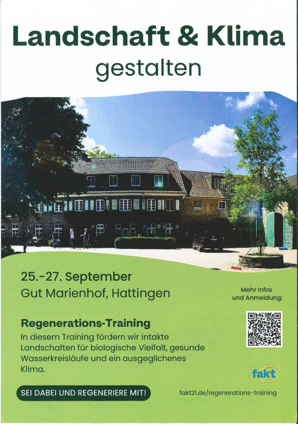 Flyer des Regenerationstrainings 