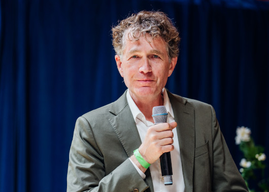 Hermann Falk bei seinem Grußwort