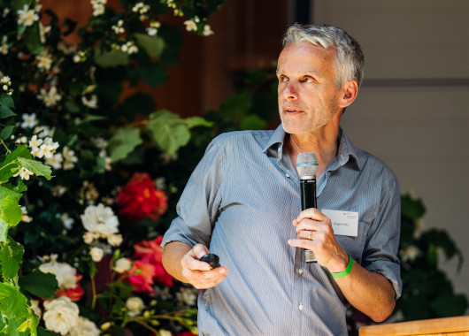 Jürgen Fritz bei seinem Vortrag