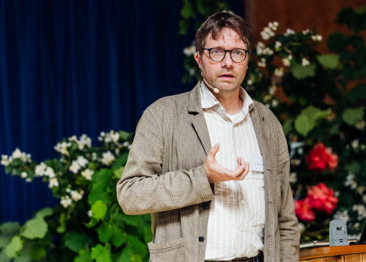 Florian Leiber bei seinem Vortrag